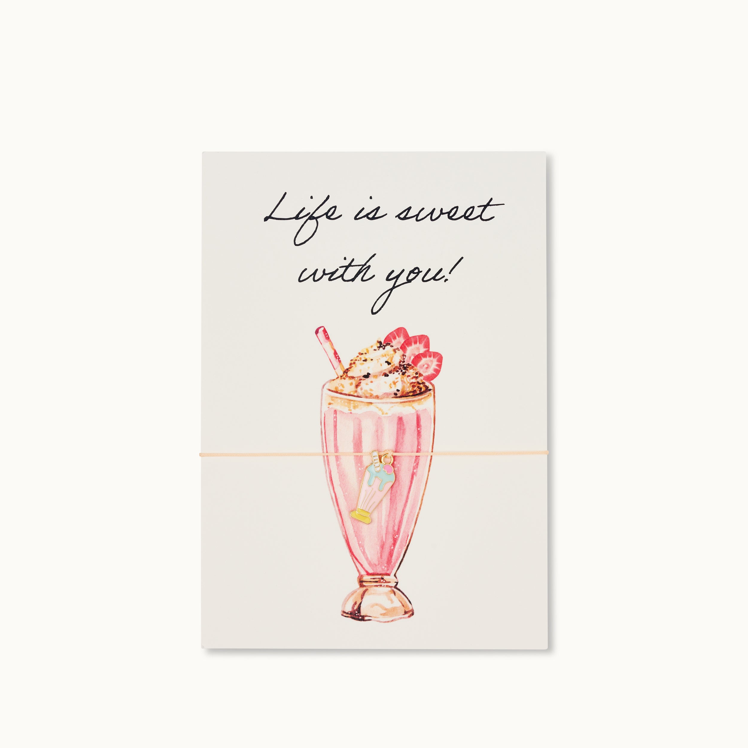 Armband-Karte: Milkshake