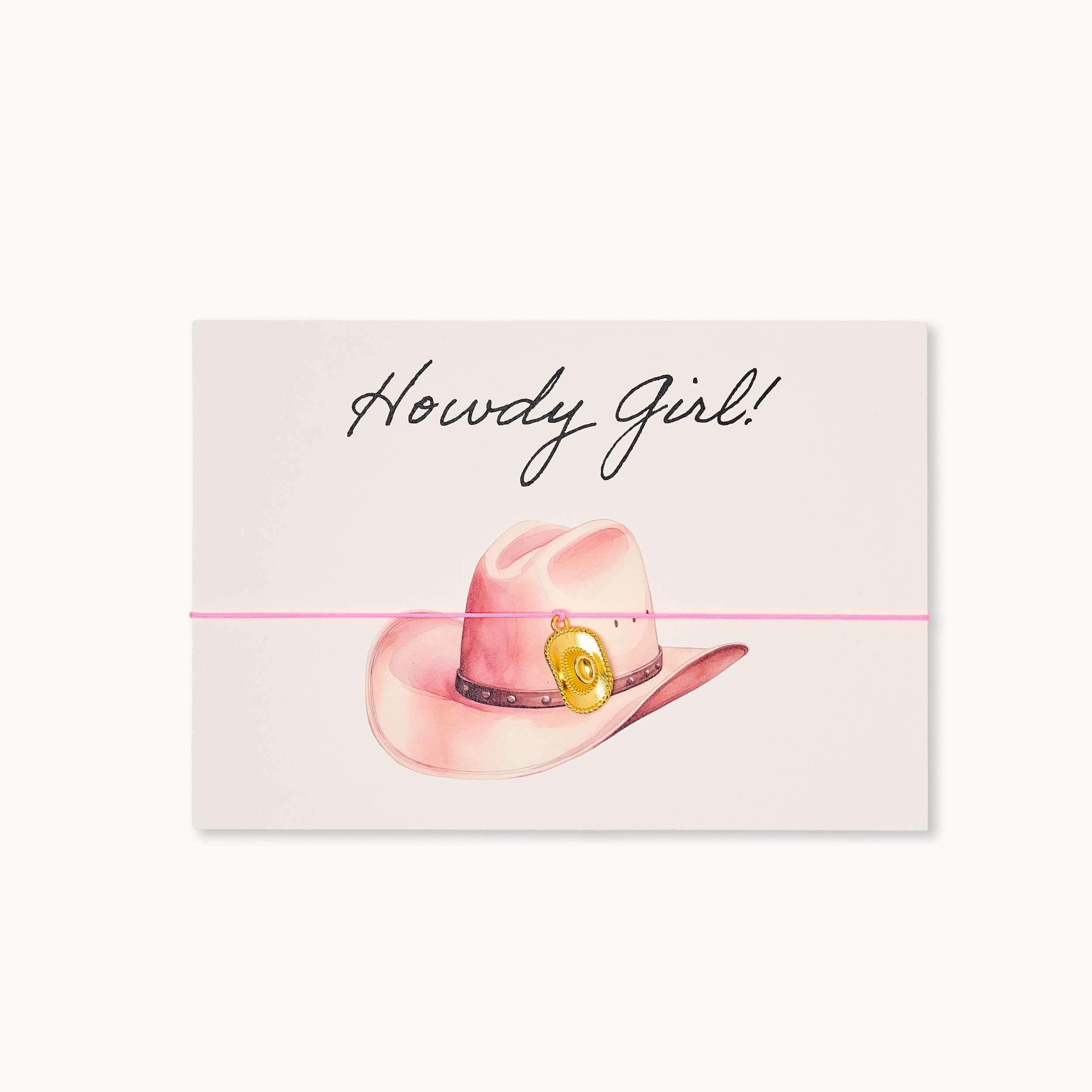 Armband-Karte: Howdy Girl Hat