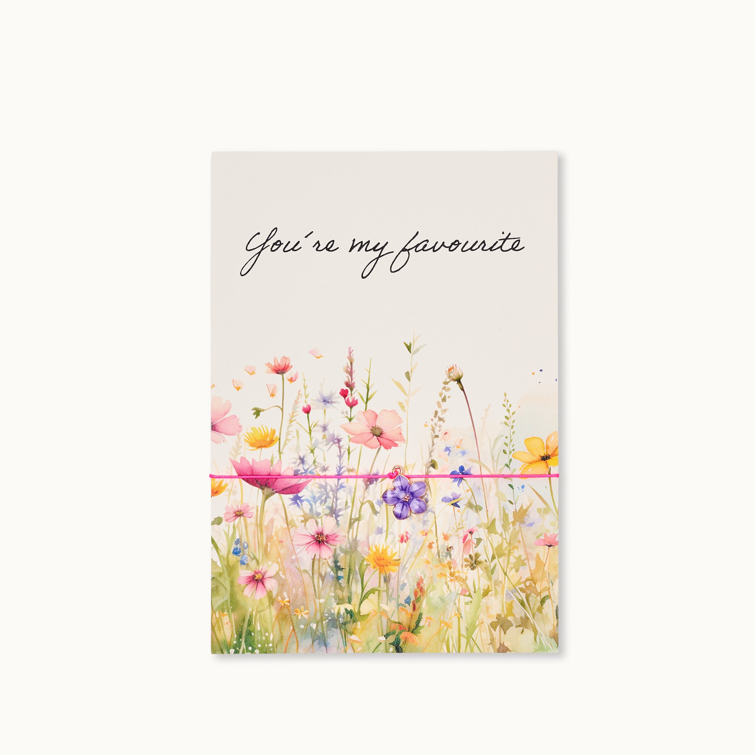 Armband-Karte: you´re my favourite