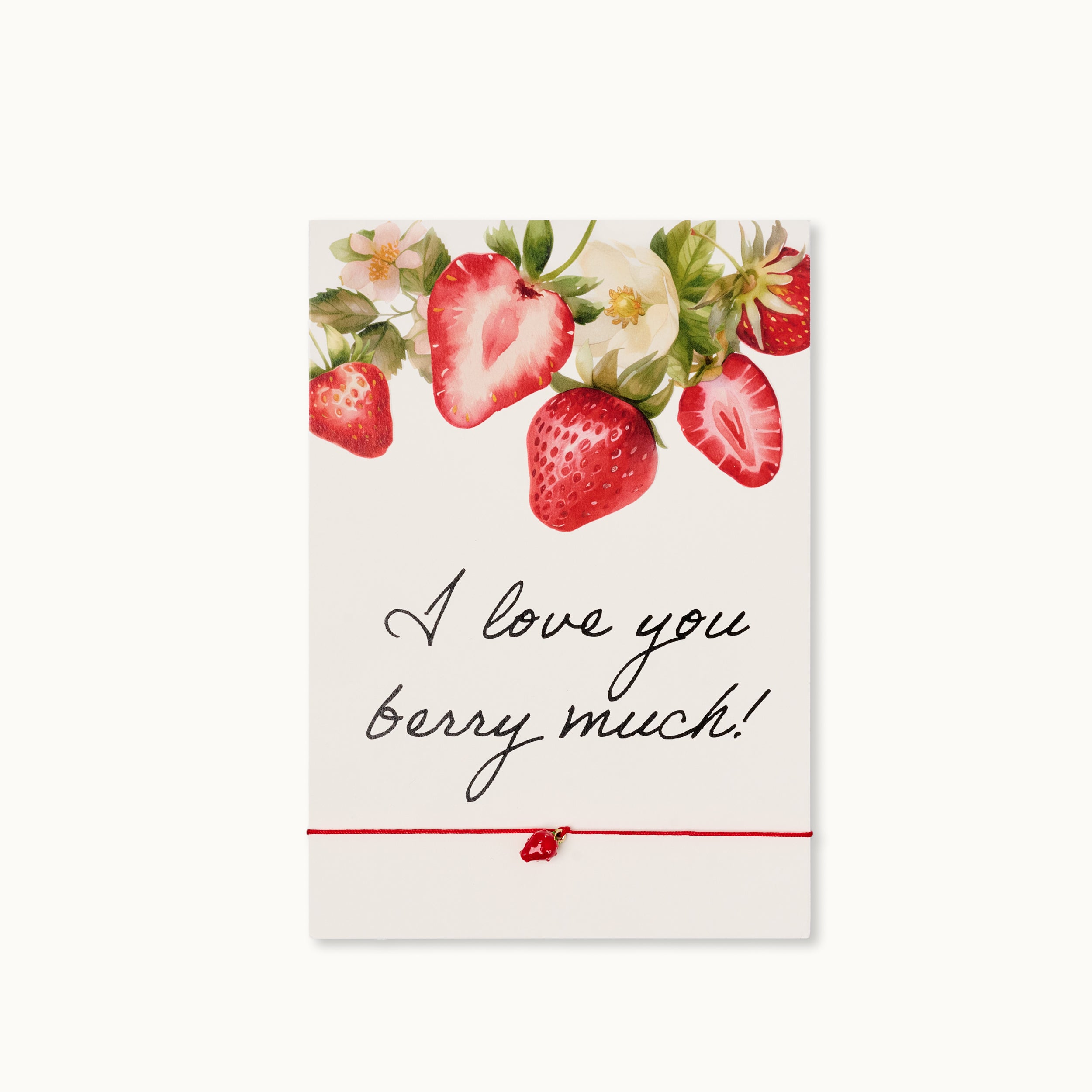 Armband-Karte: I love you berry much