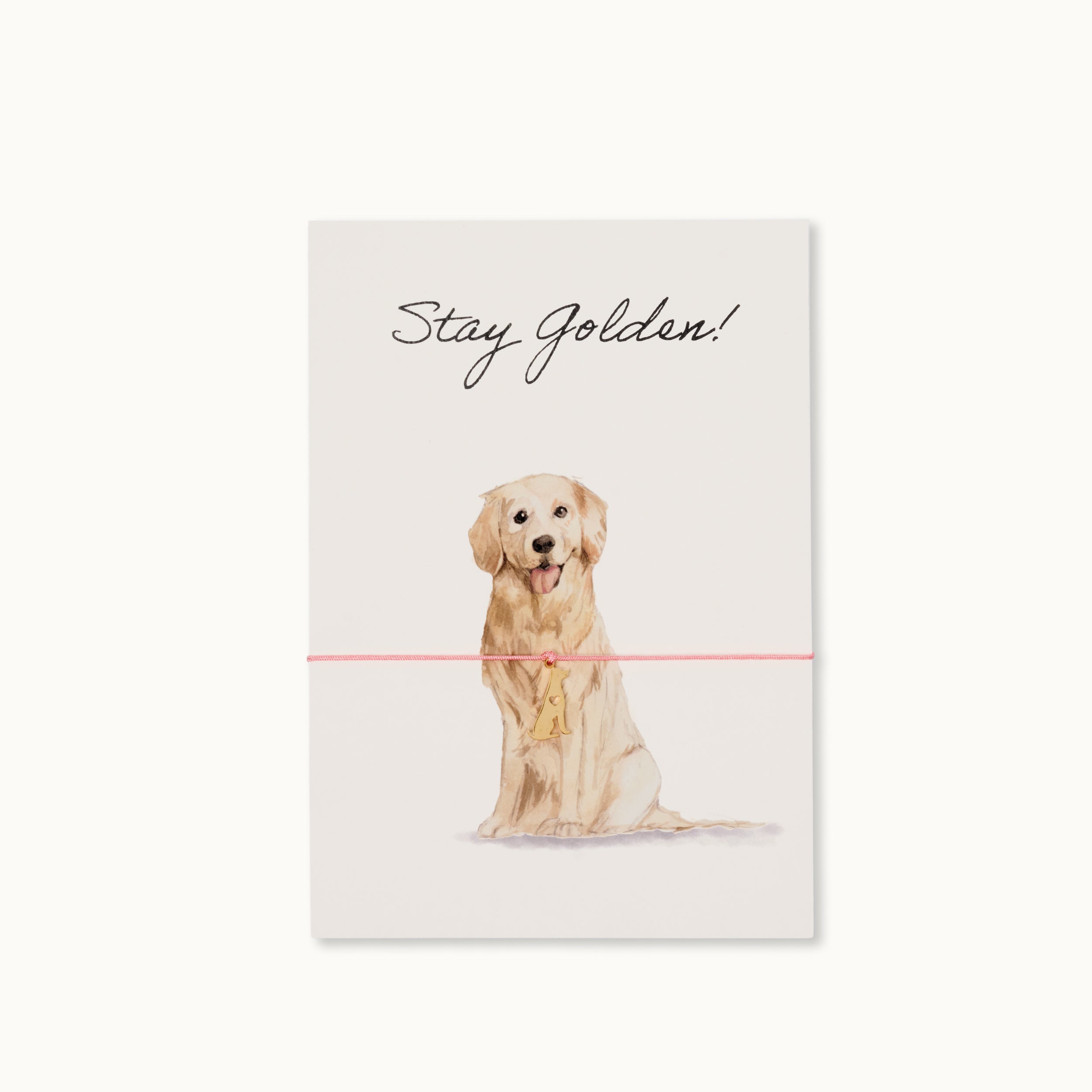 Armband-Karte: Stay golden - Goldie
