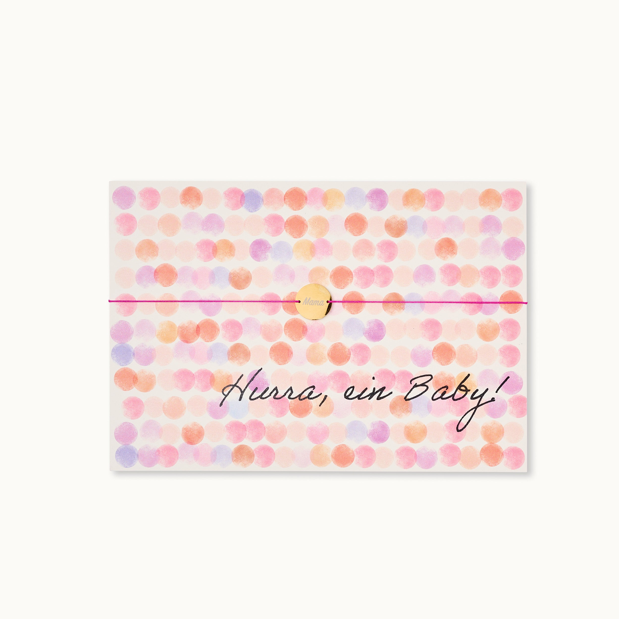 Armband-Karte: Hurra, ein Baby - Mädchen