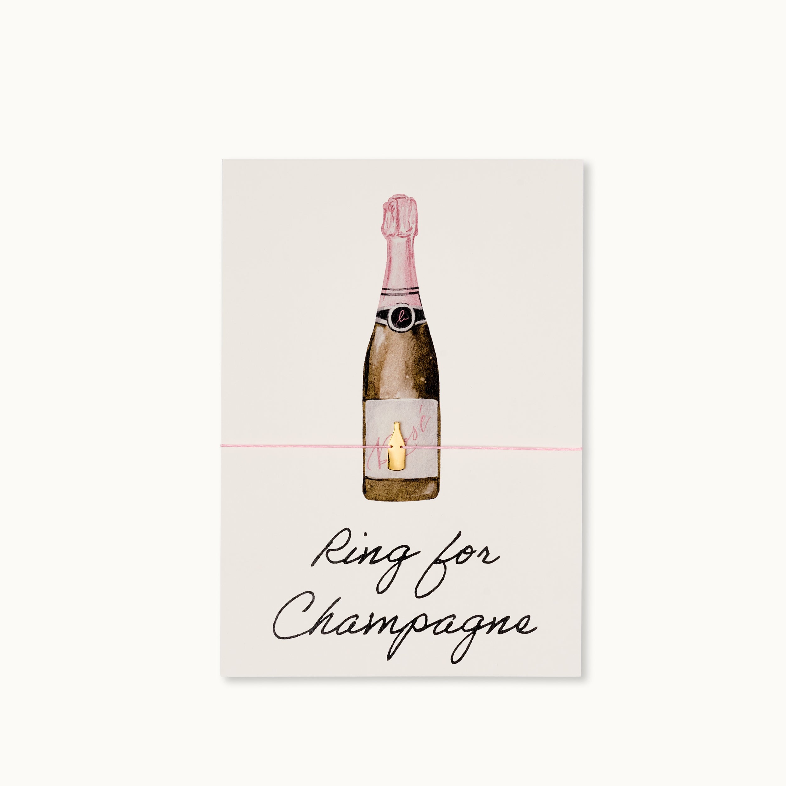 Armband-Karte: Ring for Champagne
