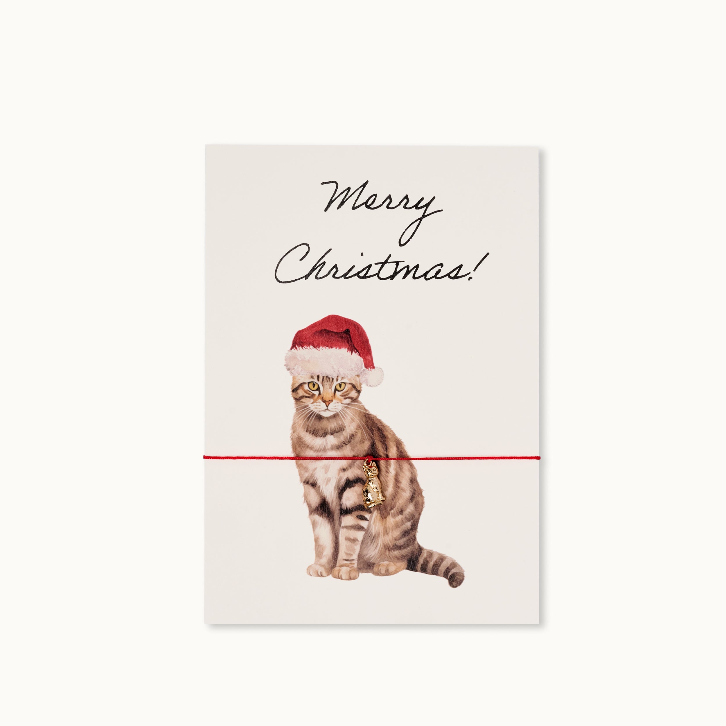 Armband-Karte: Merry Christmas Cat