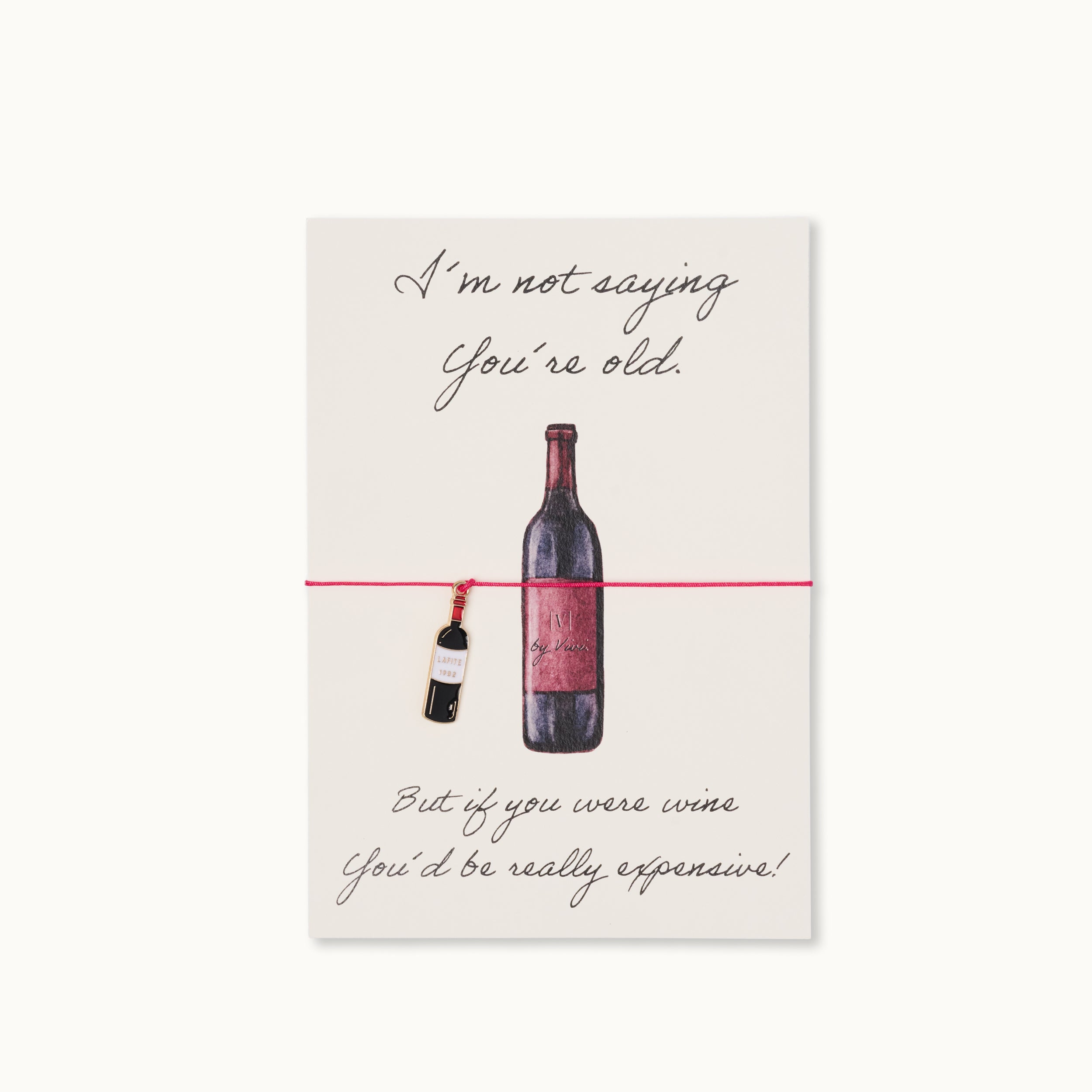Armband-Karte: Red Wine