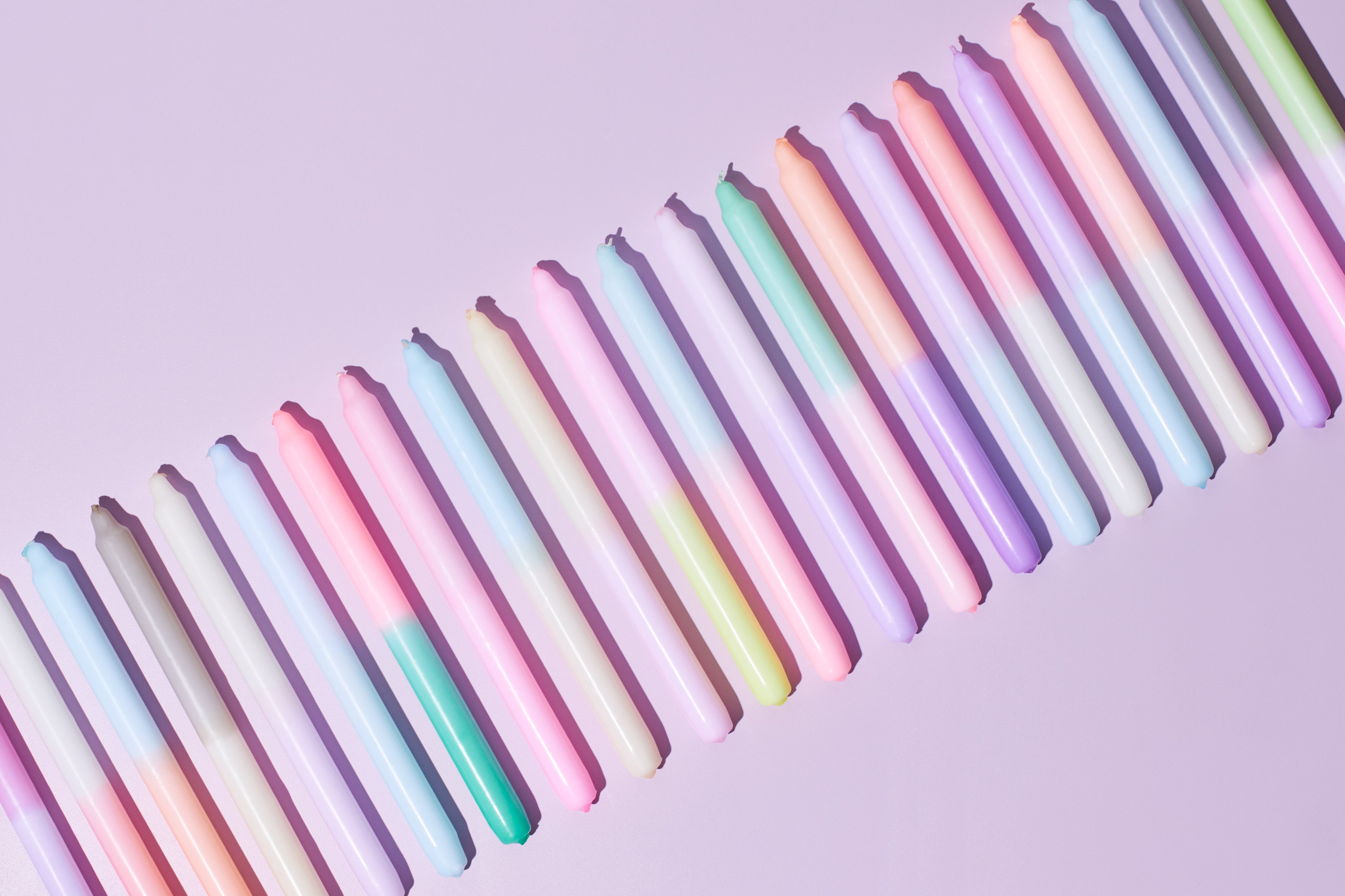 Dip Dye Kerzen Set: Tall Classic Edition