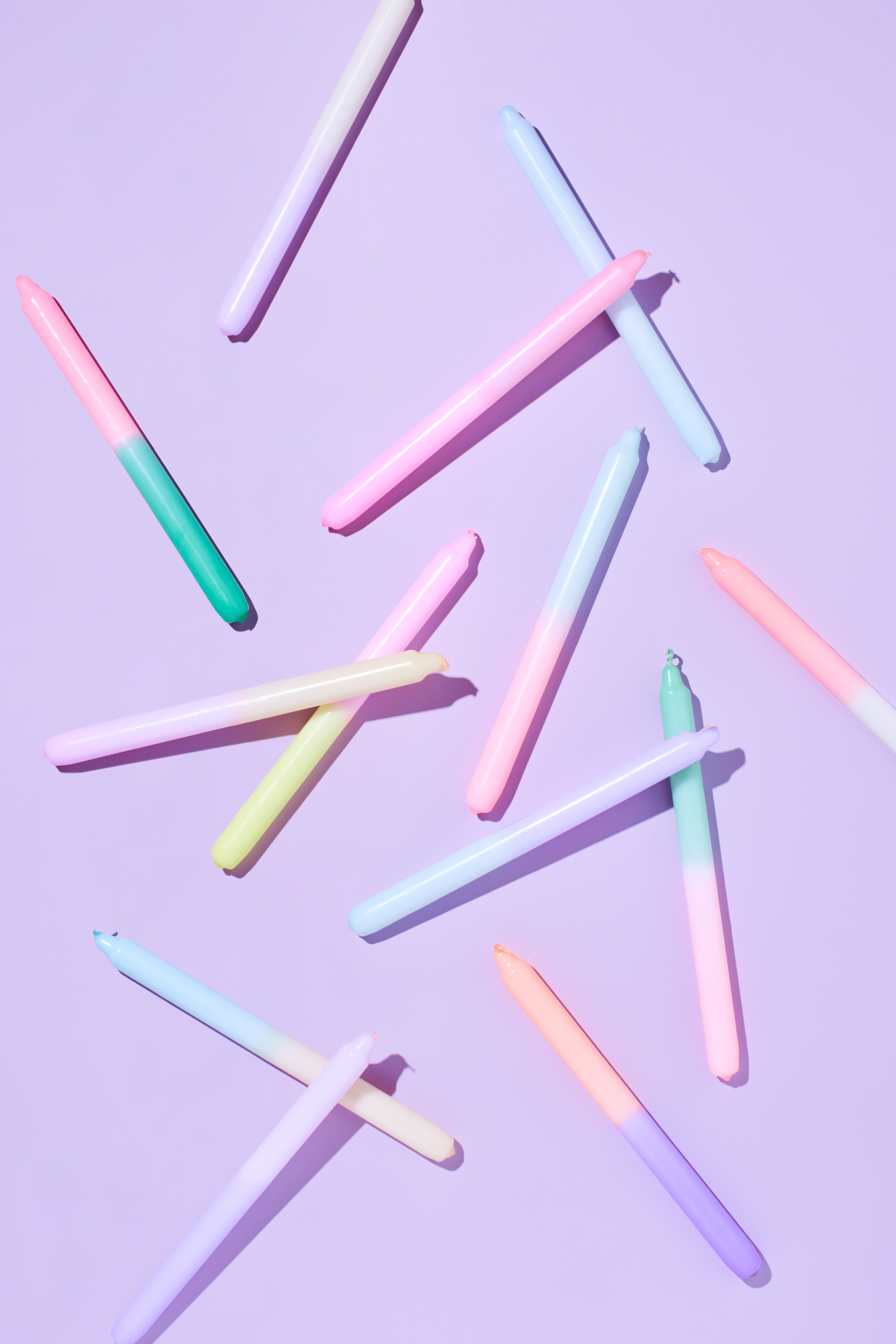 Dip Dye Kerzen Set: Tall Petrol