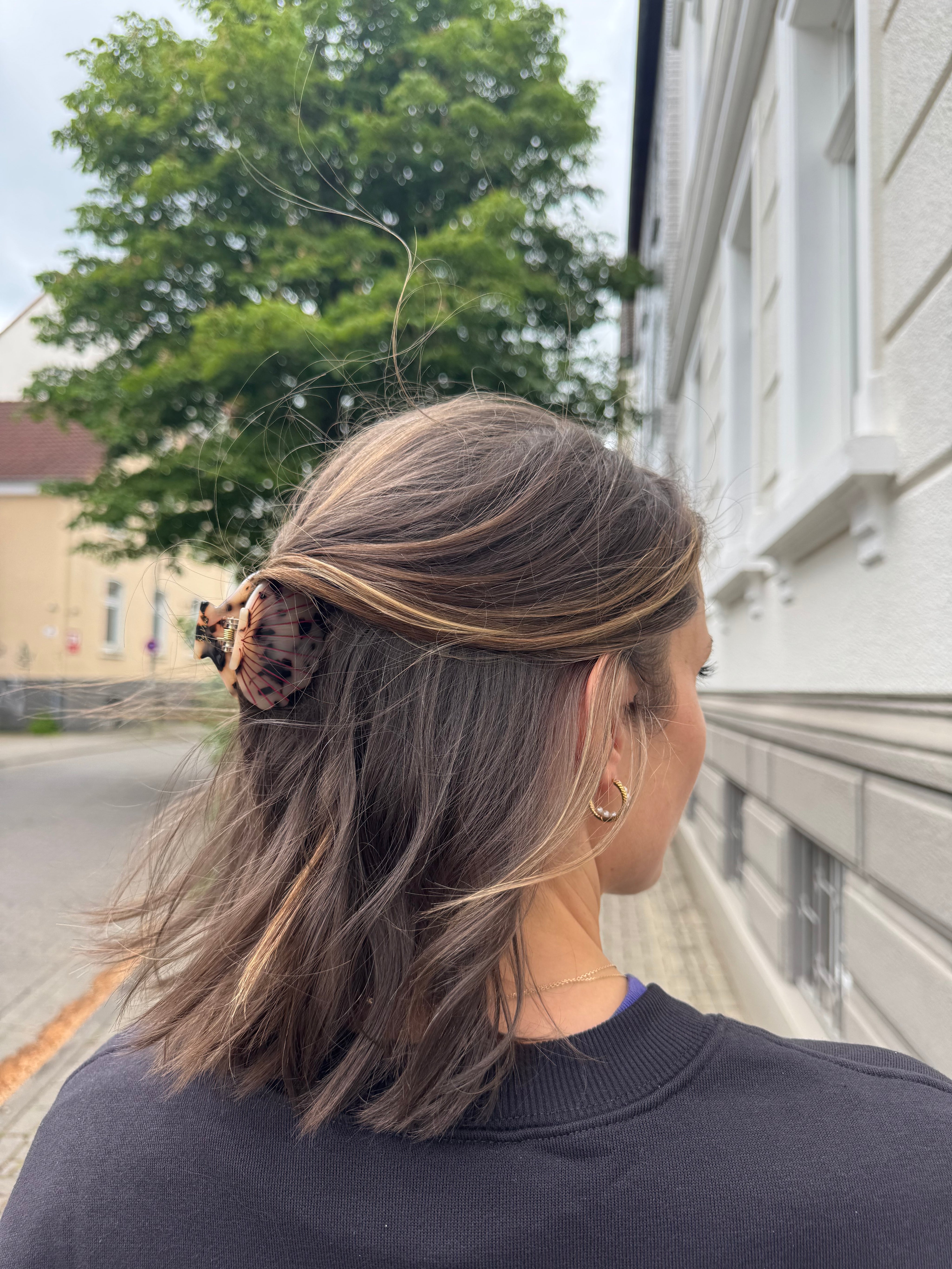 Haarklammer Muschel Pink Leo