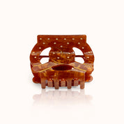 Haarklammer Breze braun groß