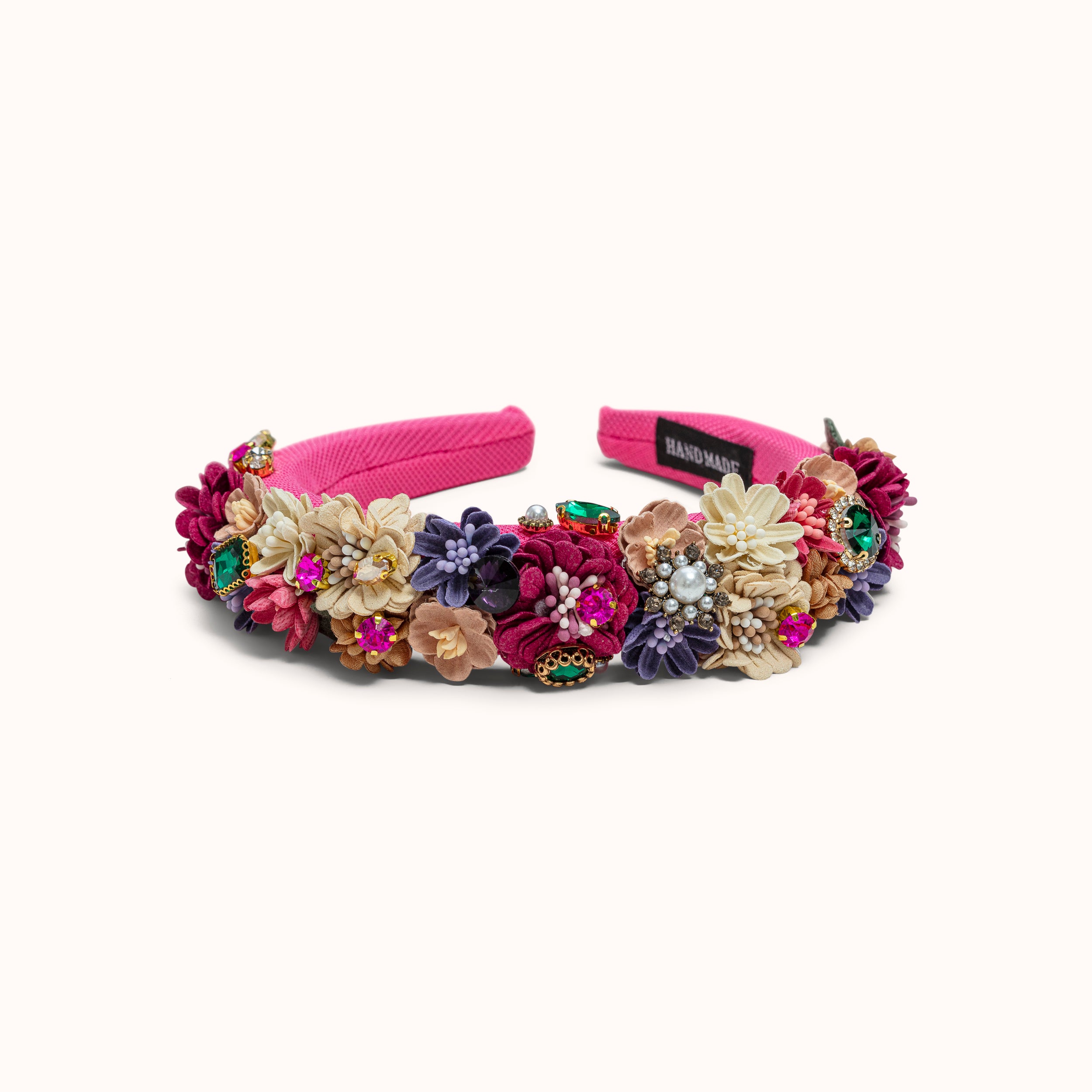 Haarreif Blumen pink