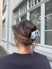 Haarklammer Hase grau