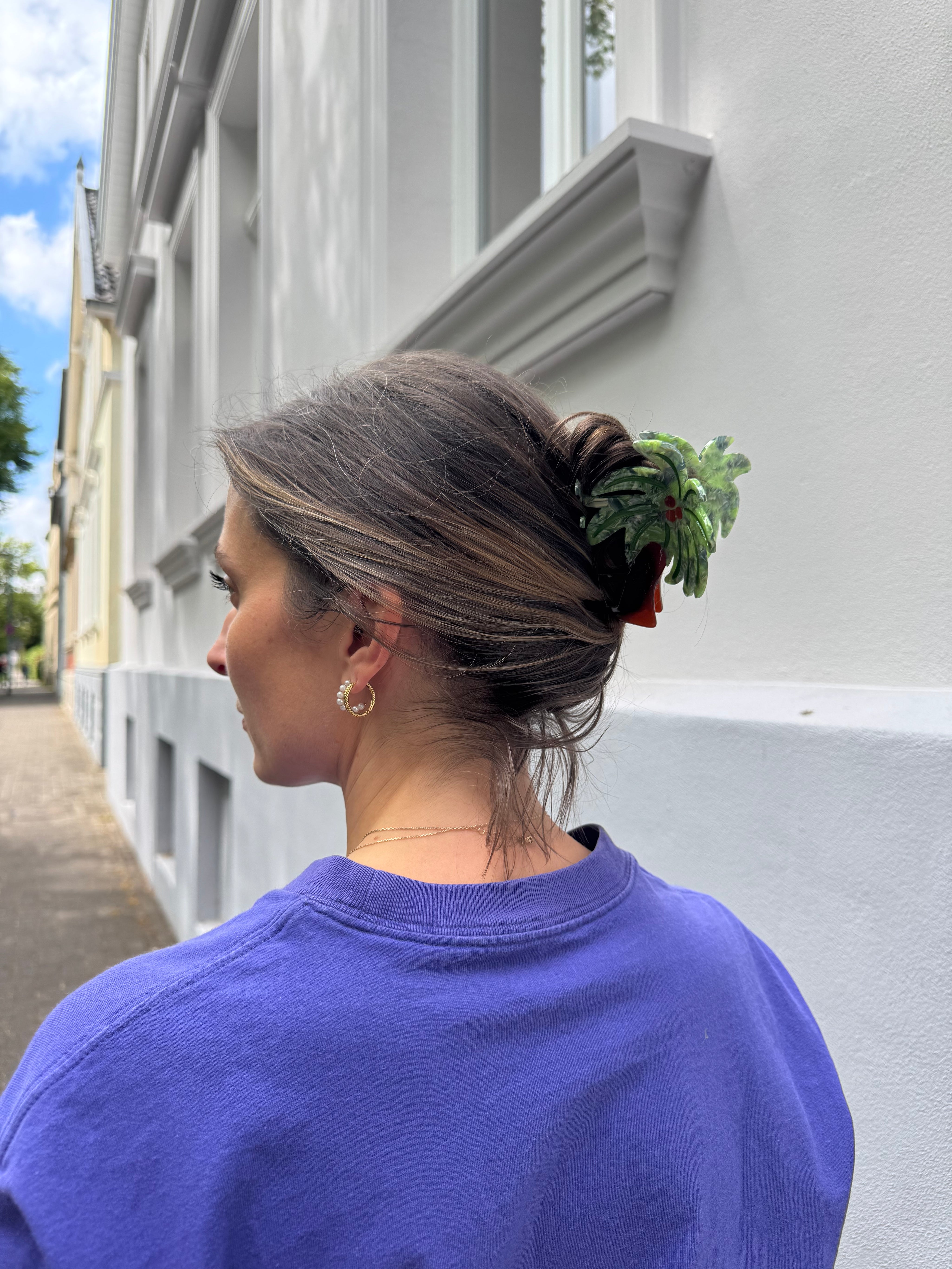 Haarklammer Palme
