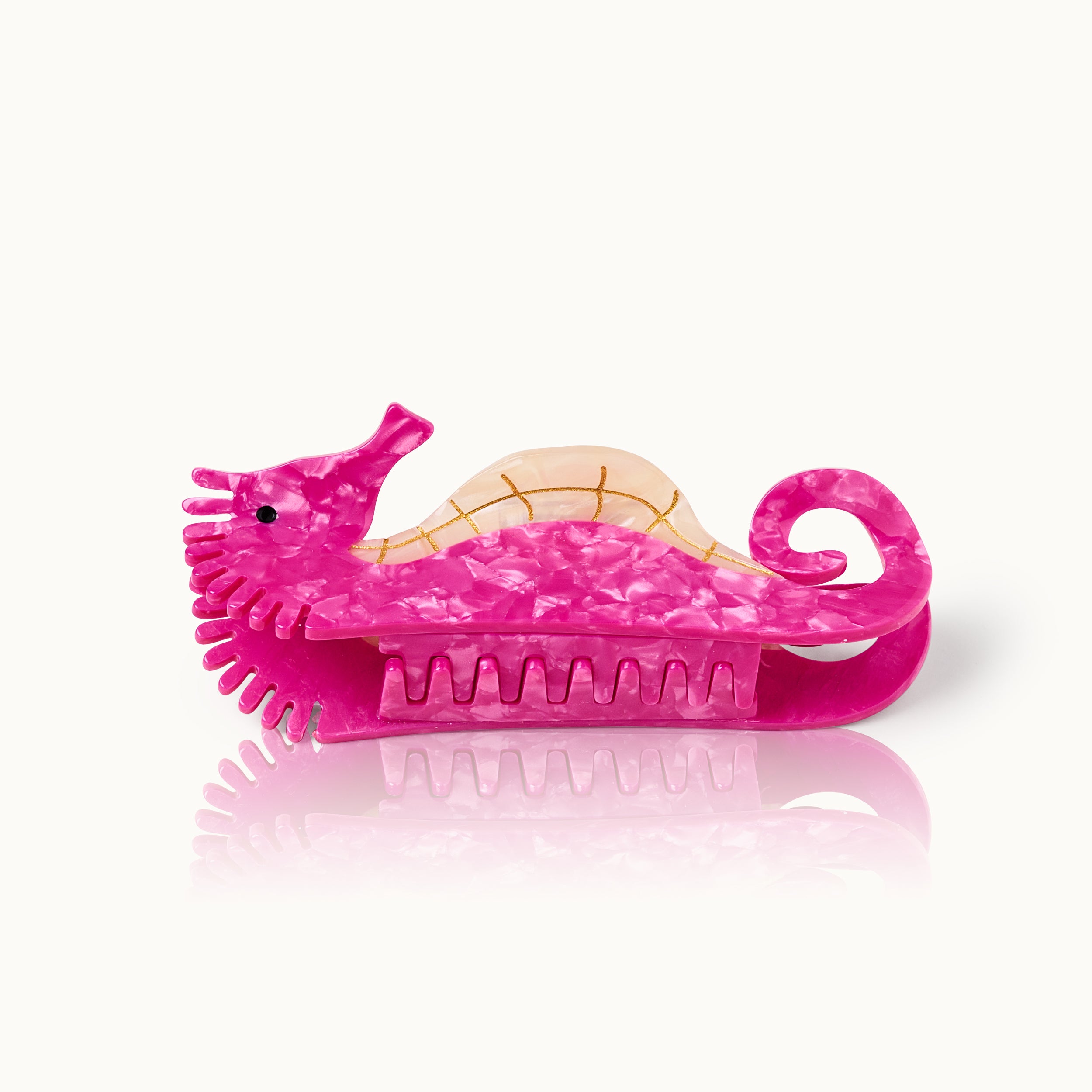 Haarklammer Seepferd Pink