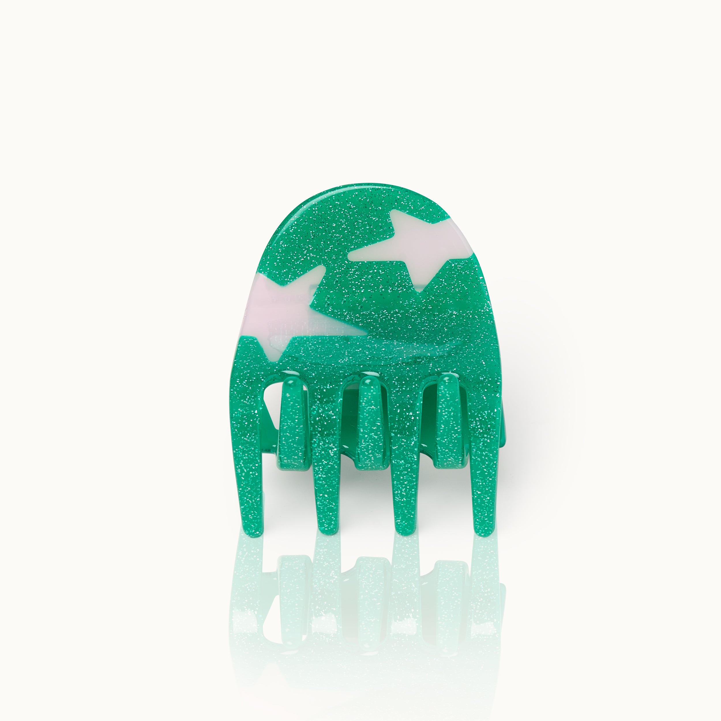 Haarklammer Star Green Glitter