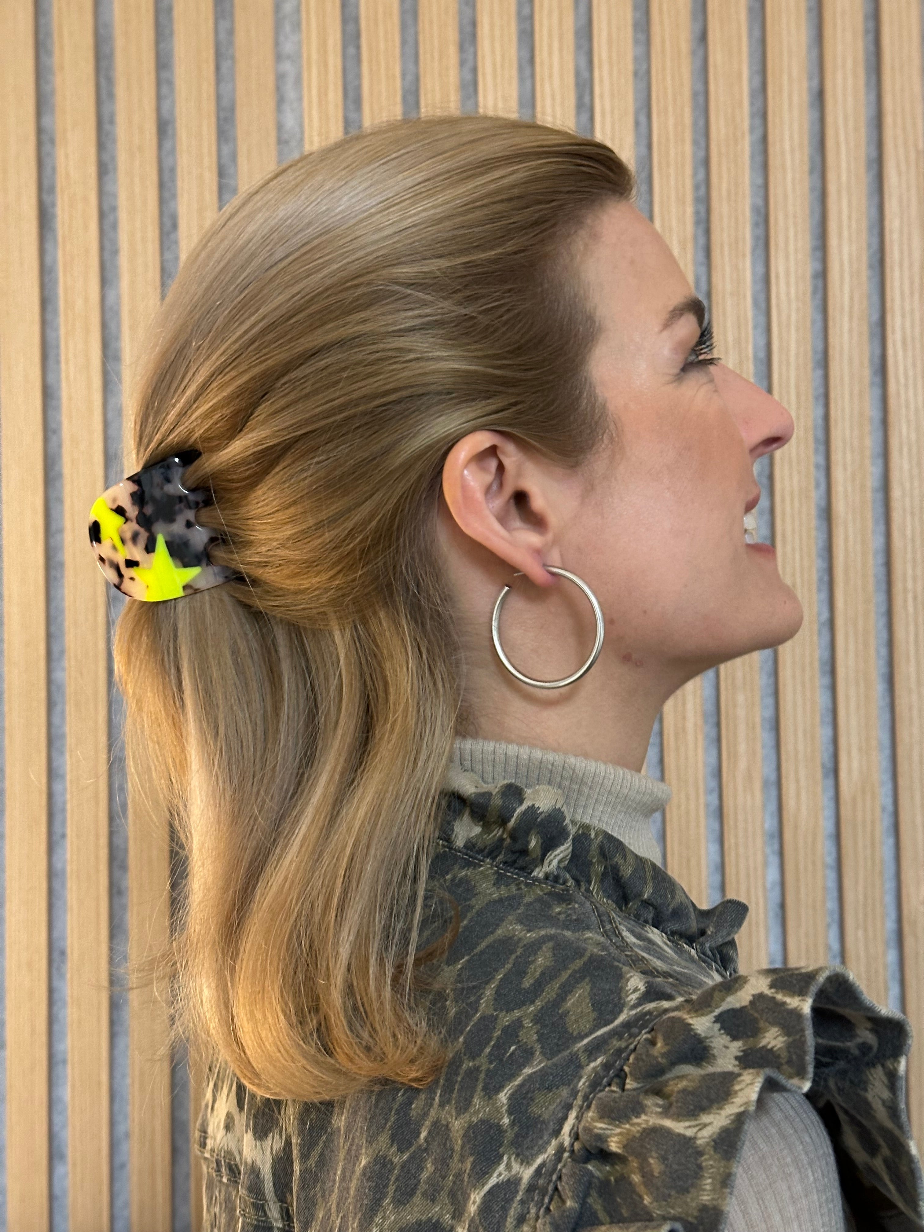 Haarklammer Star Blue Amber