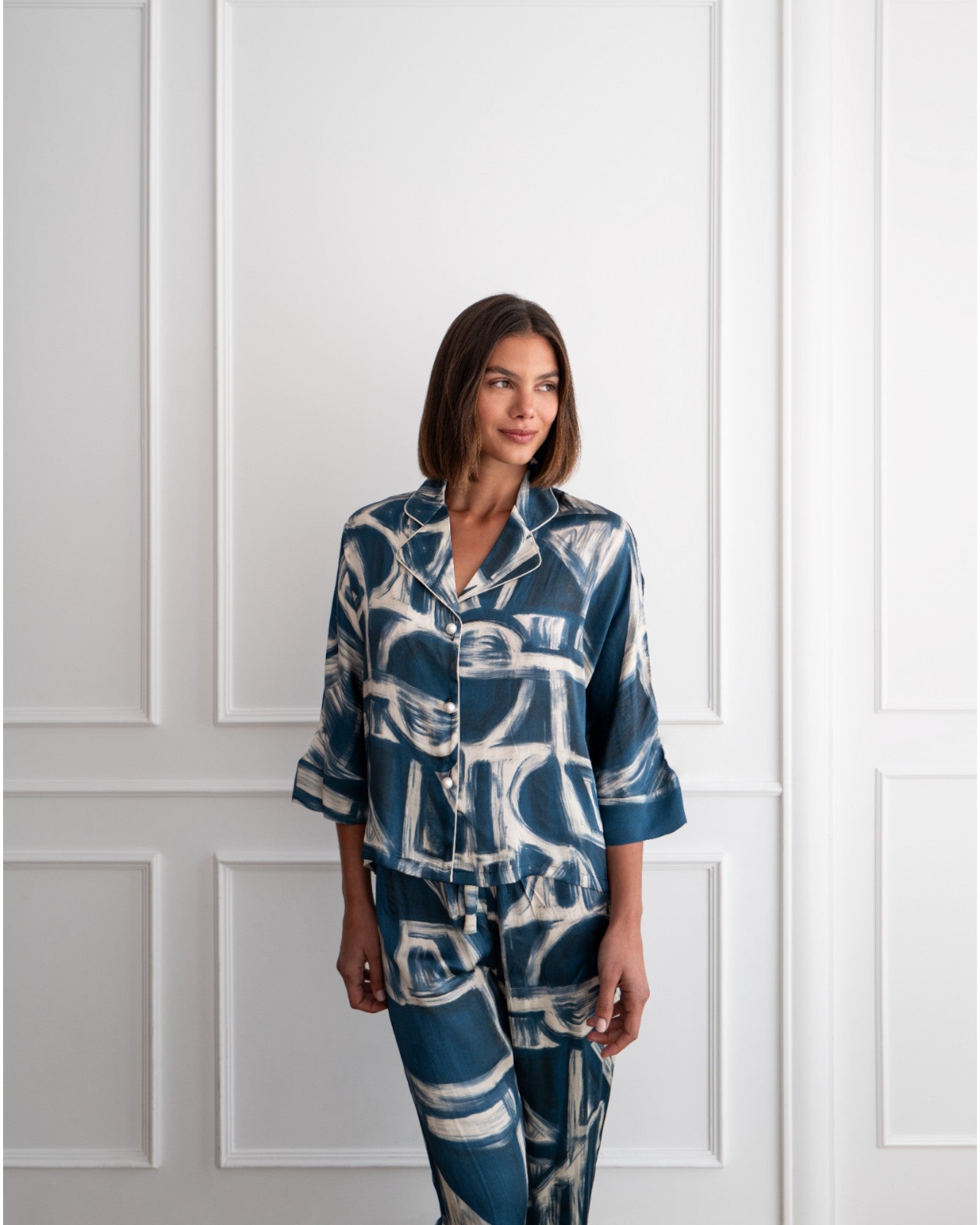 Bluse Loose Cut Greek