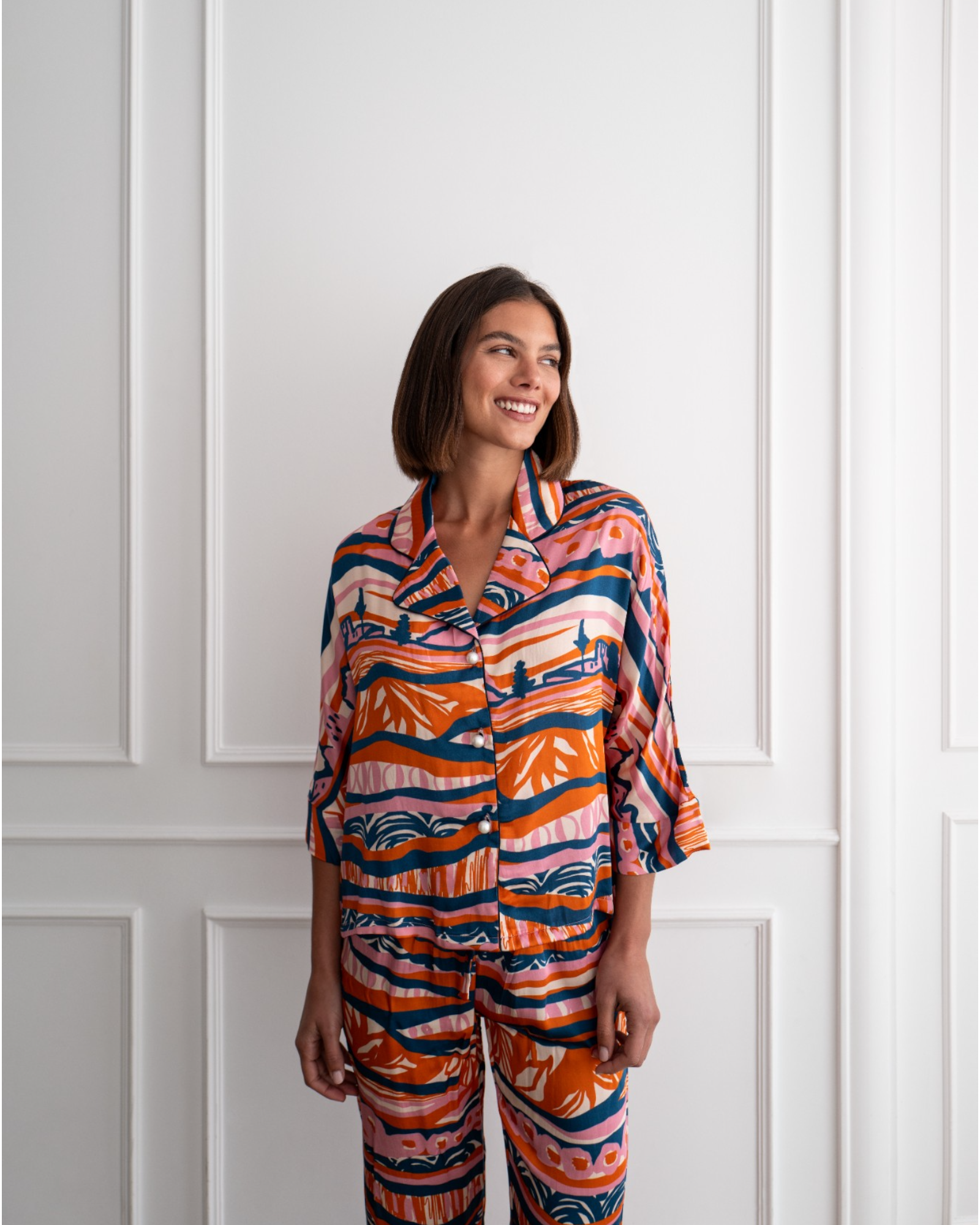 Bluse Loose Cut Happy Stripes