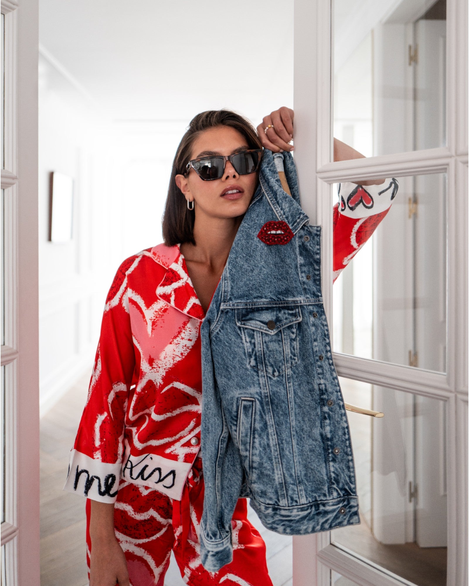 Bluse Loose Cut Kiss Me