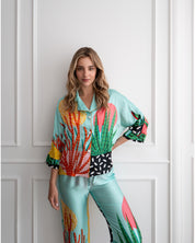Bluse Loose Cut Under the Sea