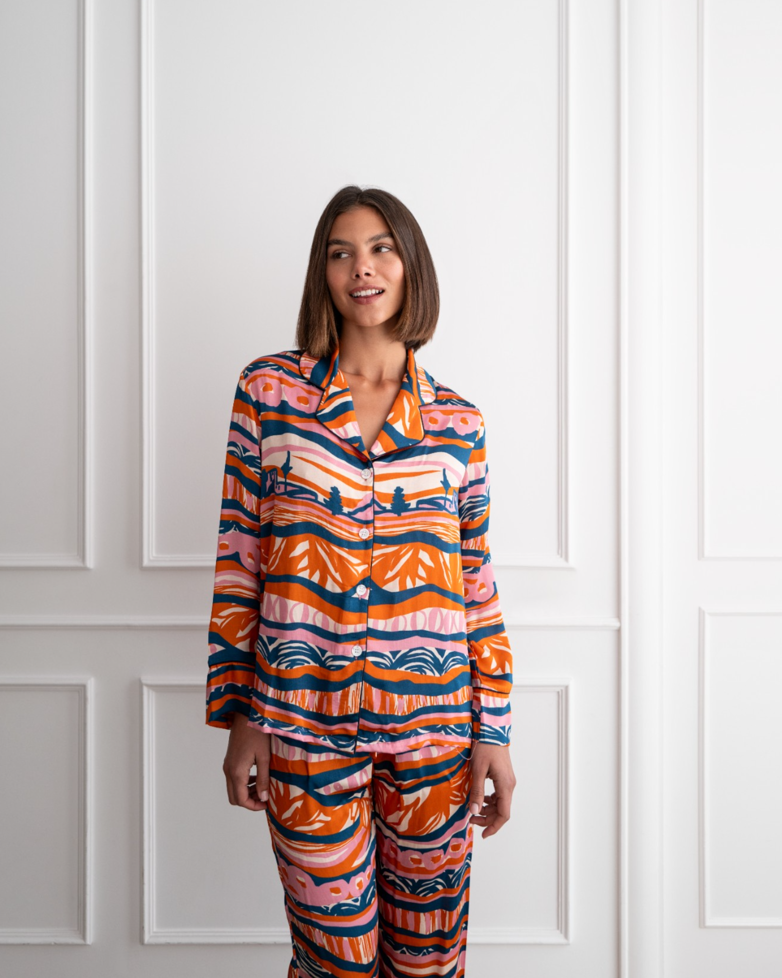 Bluse Straight Cut Happy Stripes