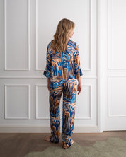 Bluse Loose Cut Blue Seaweed