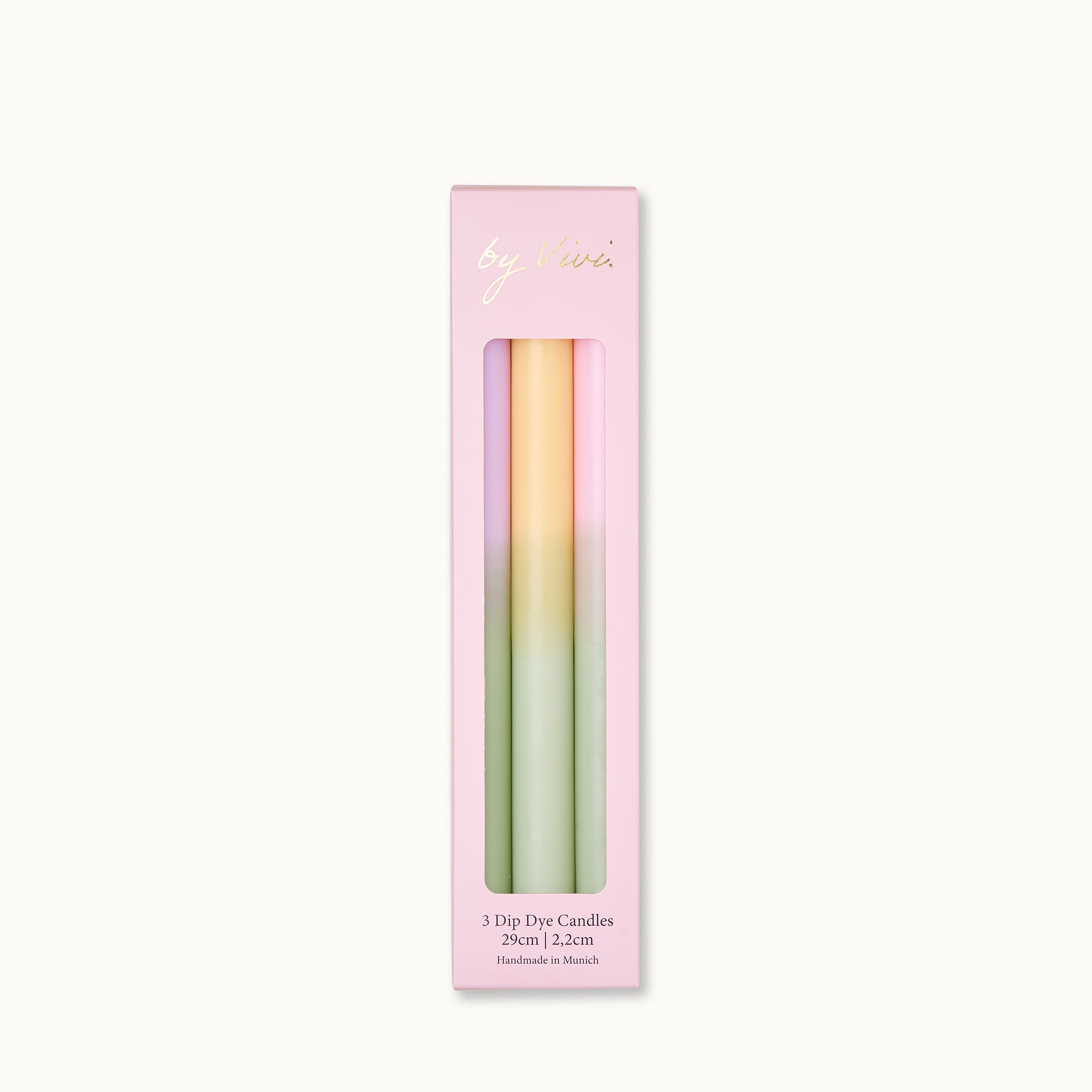 Dip Dye Candle Set: Pastell Edition
