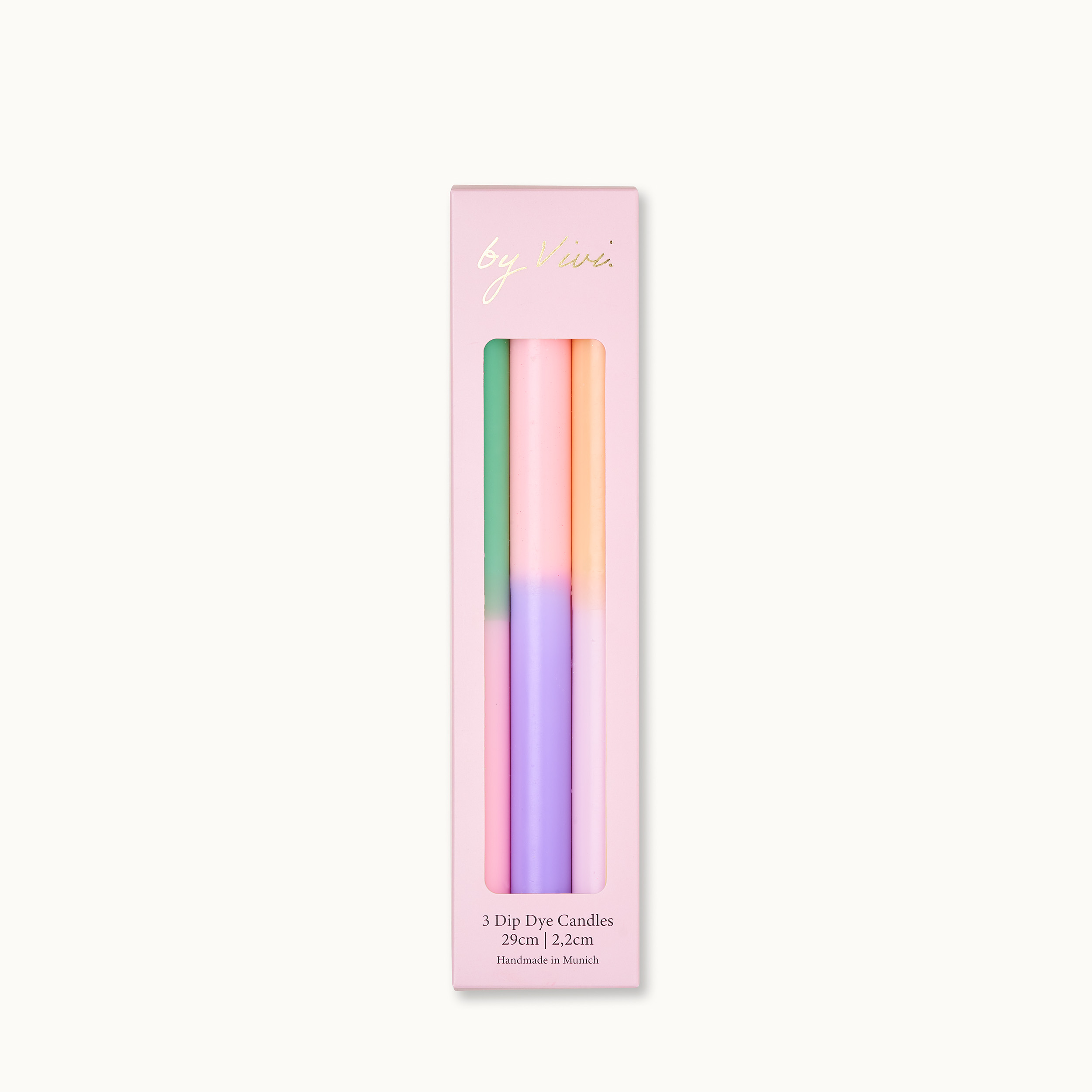 Dip Dye Candle Set: Pastell Edition