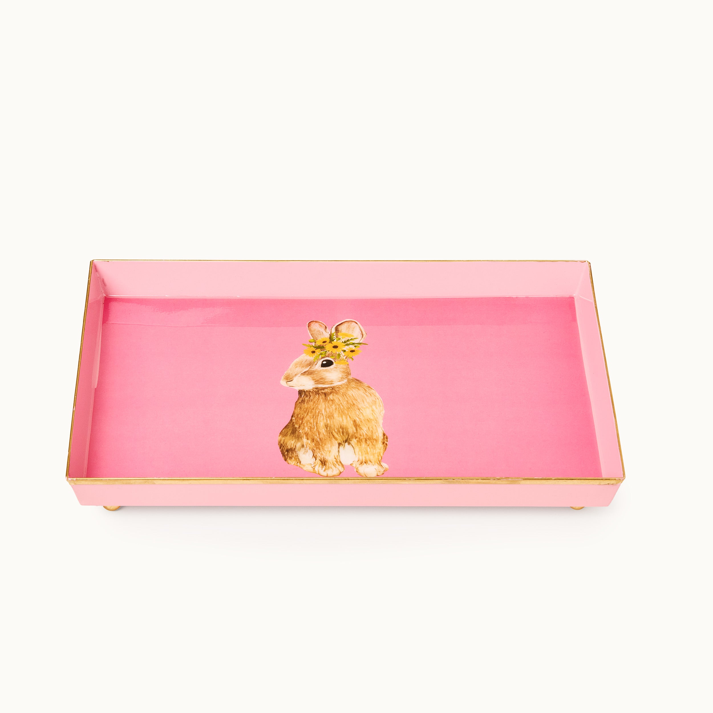 Deko Tablett Hasi Pink