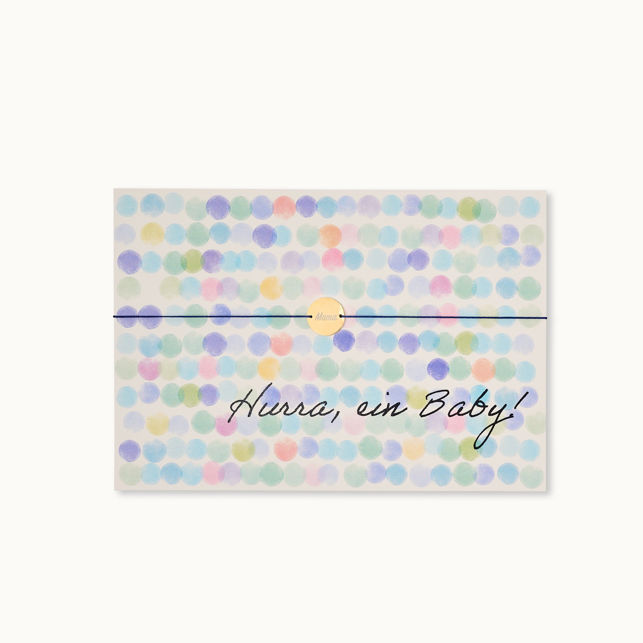 Armband-Karte:  Hurra, ein Baby - Junge