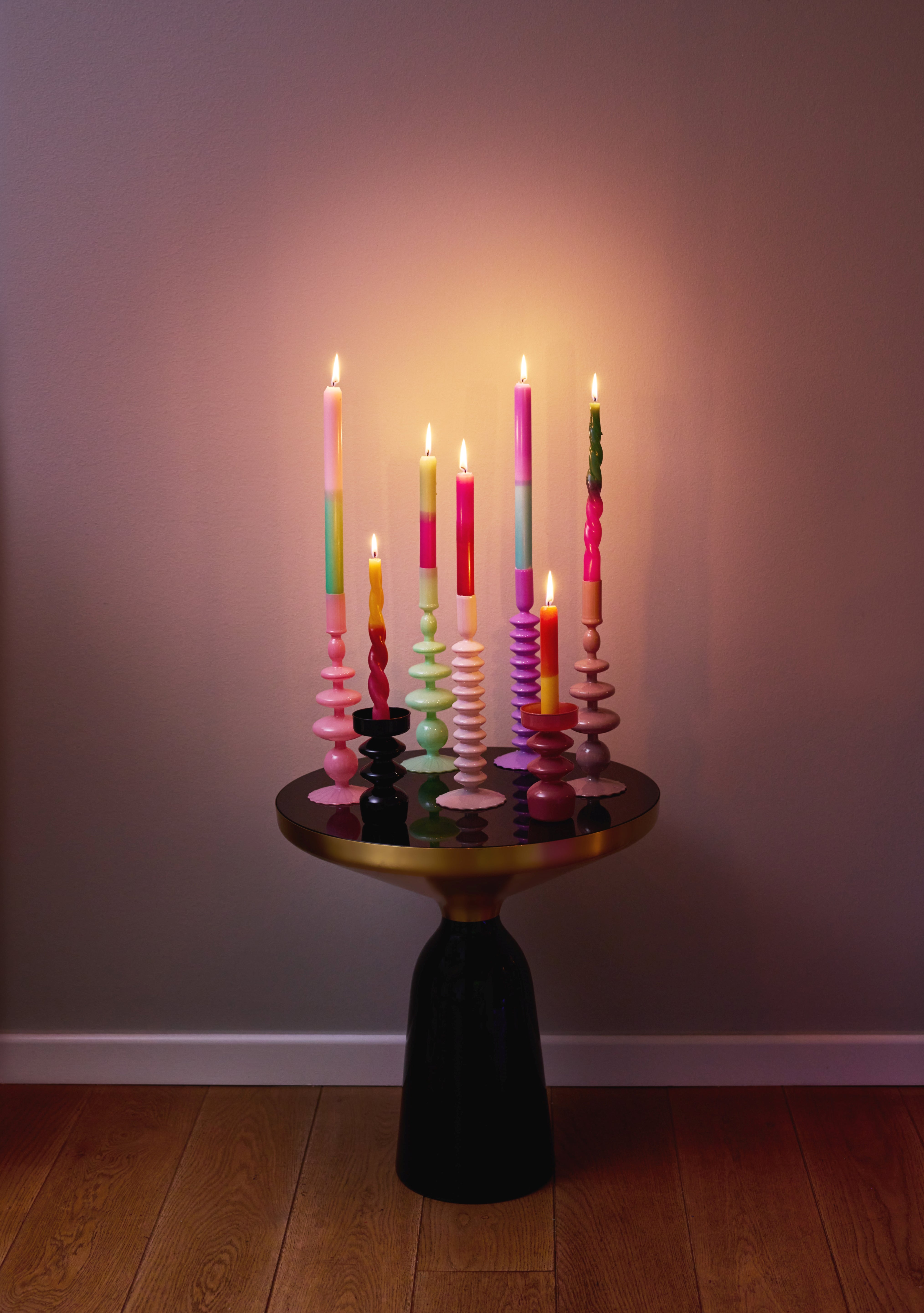Dip Dye Candle Set: Pastell Edition