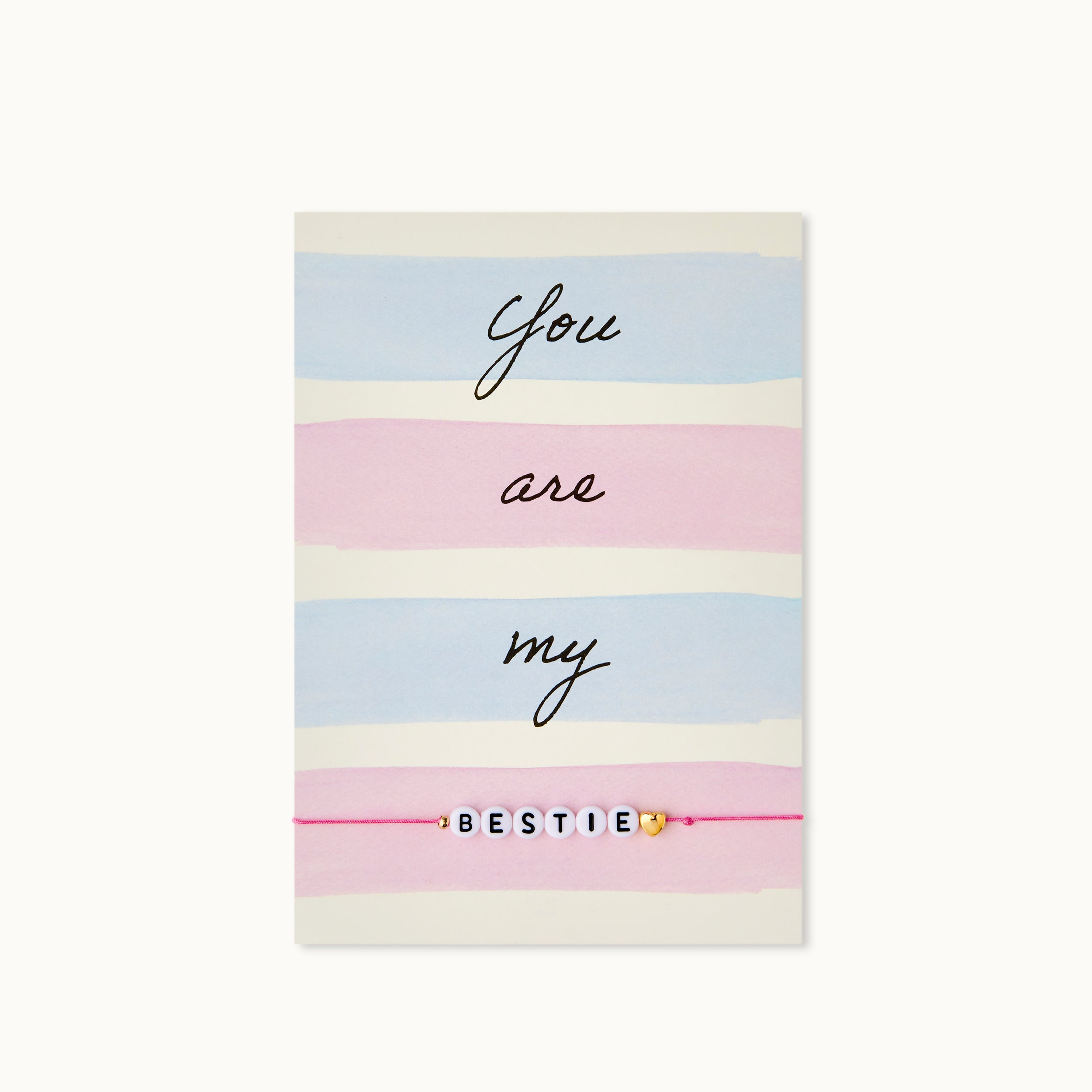 Armband-Karte: You are my bestie