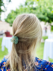 Hair Clip Shell Aqua