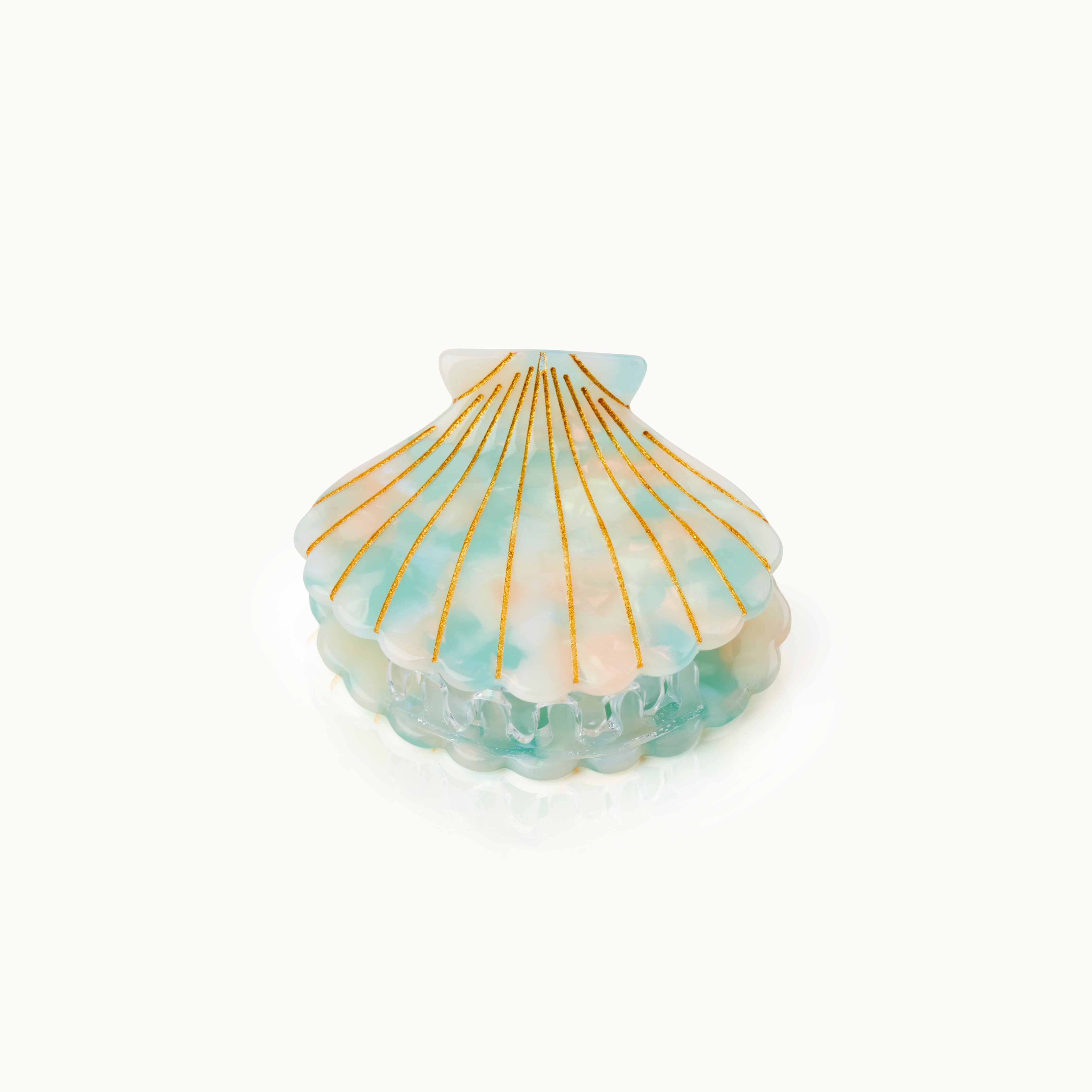 Hair Clip Shell Turquoise