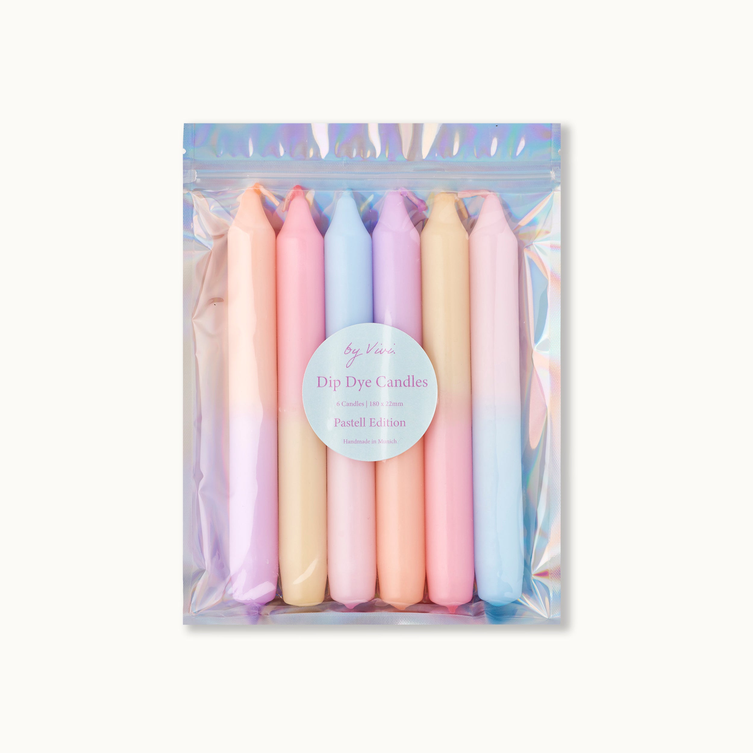 Dip Dye Candle Set: Pastell Edition