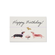 Armband-Karte: Happy Birthday Dackel