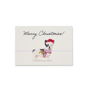 Armband-Karte: Merry Christmas Französische Bulldogge