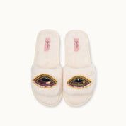 Brosche für Slipper: Evil Eye Pink