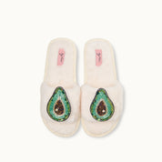 Brosche für Slipper: Avocado