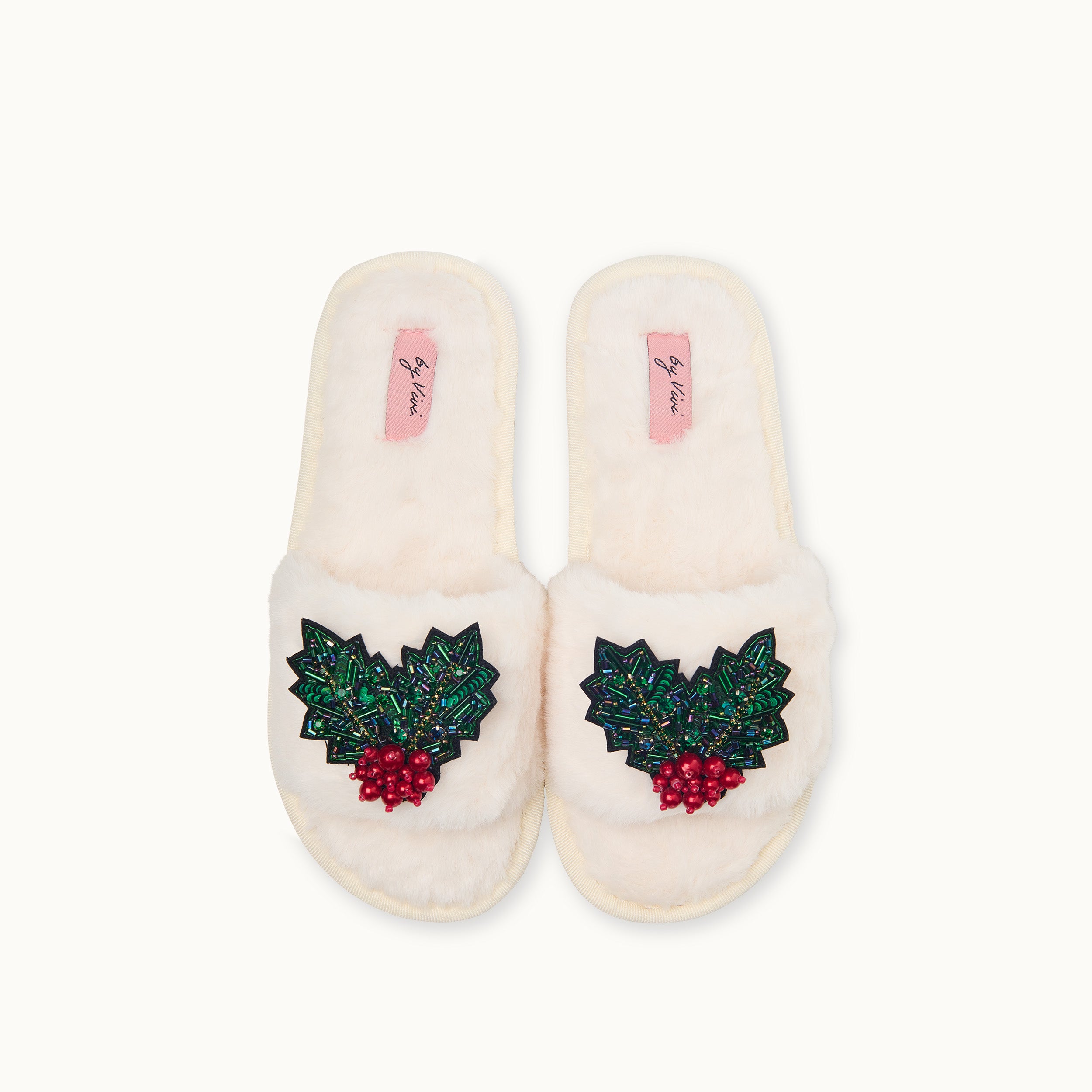 Brosche für Slipper: Mistelzweig