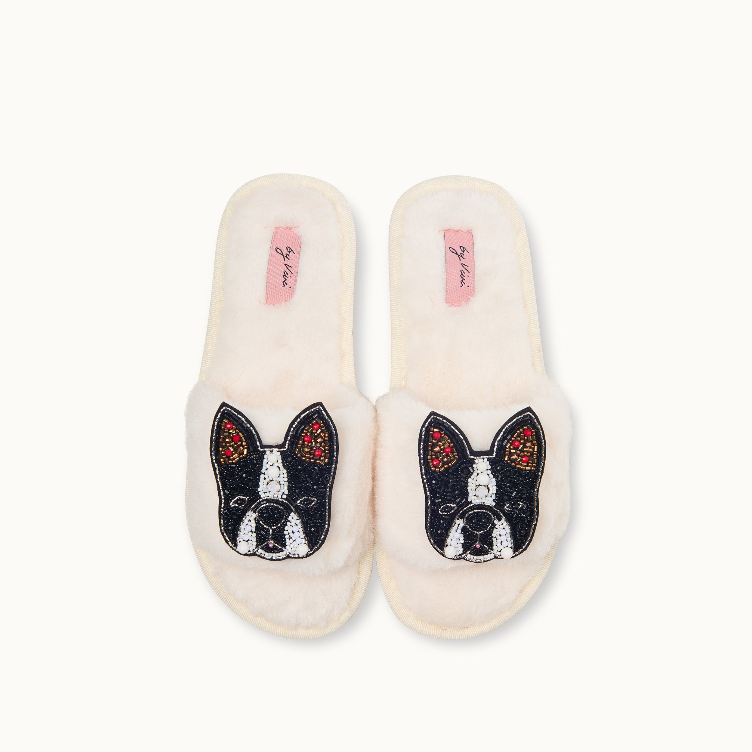 Brosche für Slipper: Bulldogge