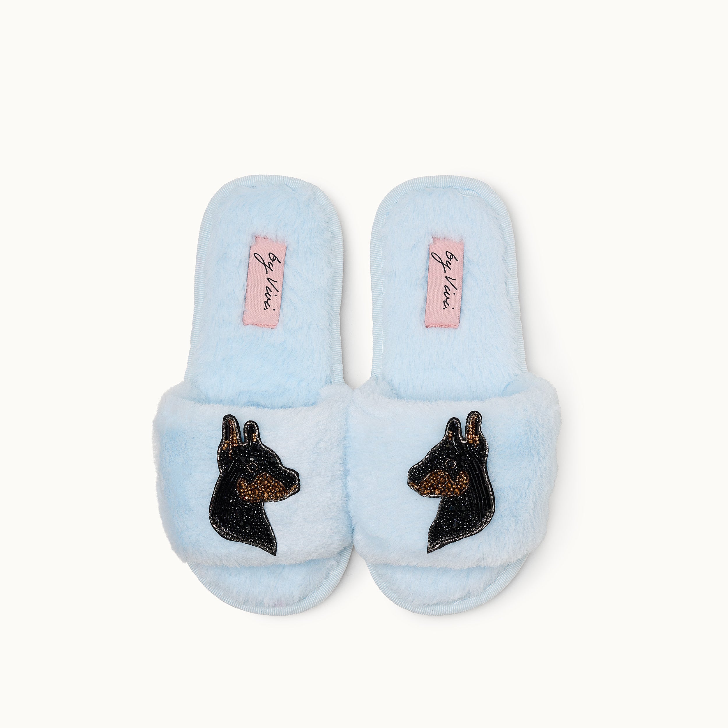 Brosche für Slipper: Doberman