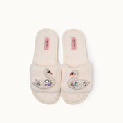 Brosche für Slipper: Swan