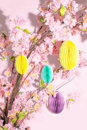 Osteranhänger aus Papier Eier-Set Light Grün