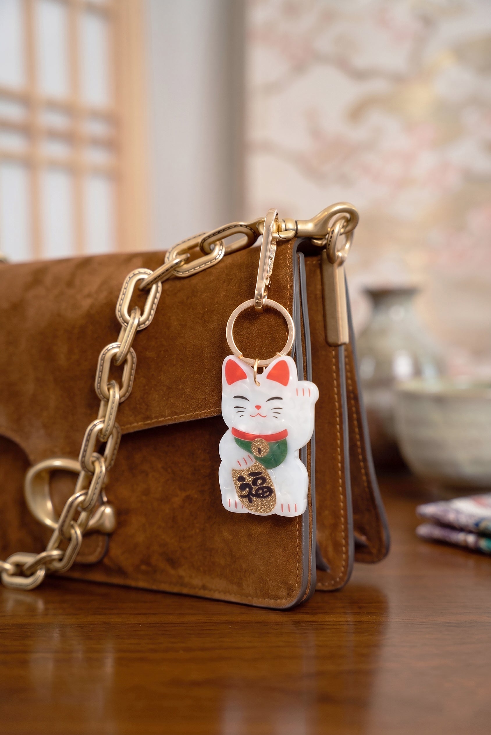 Schlüsselanhänger  Glückskatze/Maneki-neko