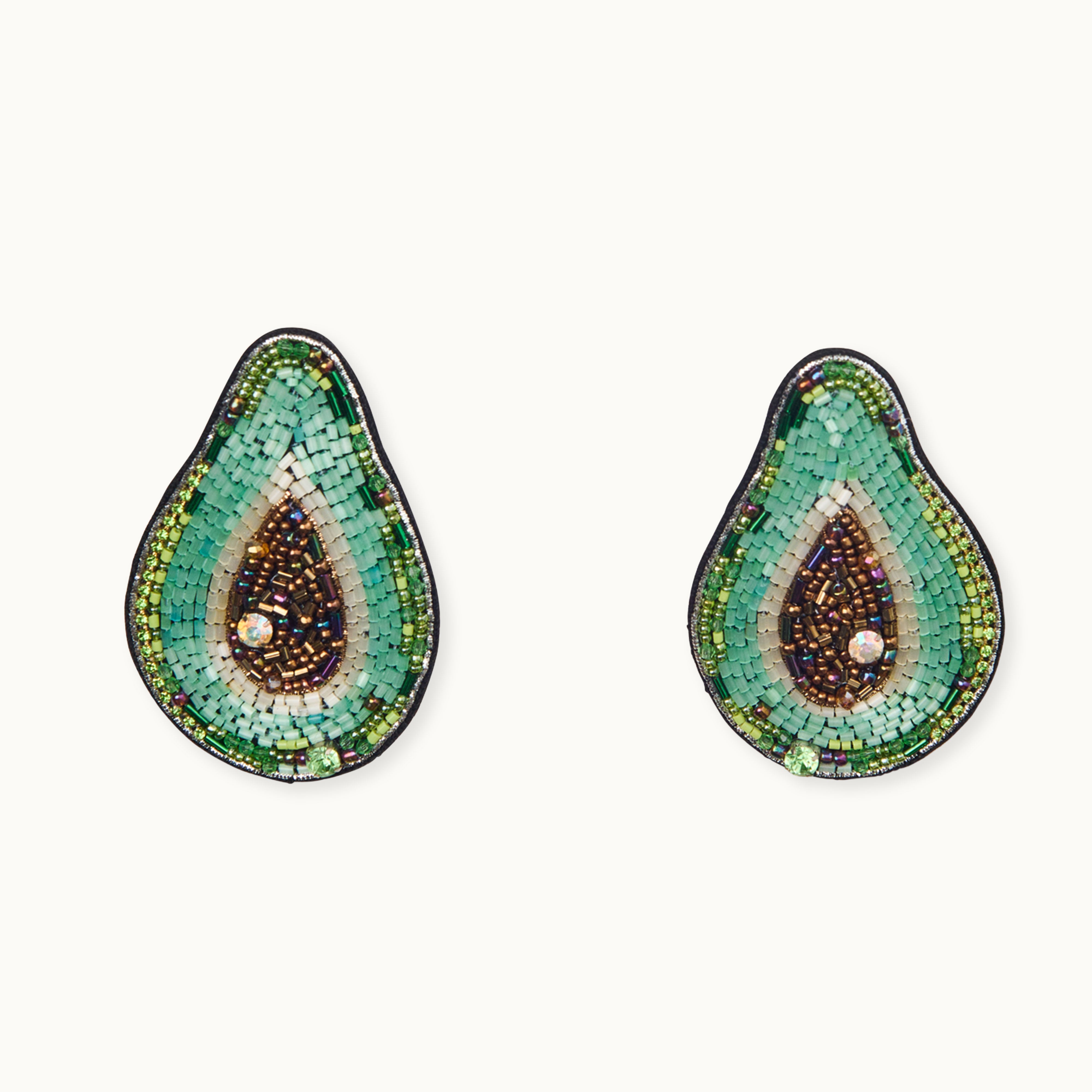 Broschenpaar: Avocado