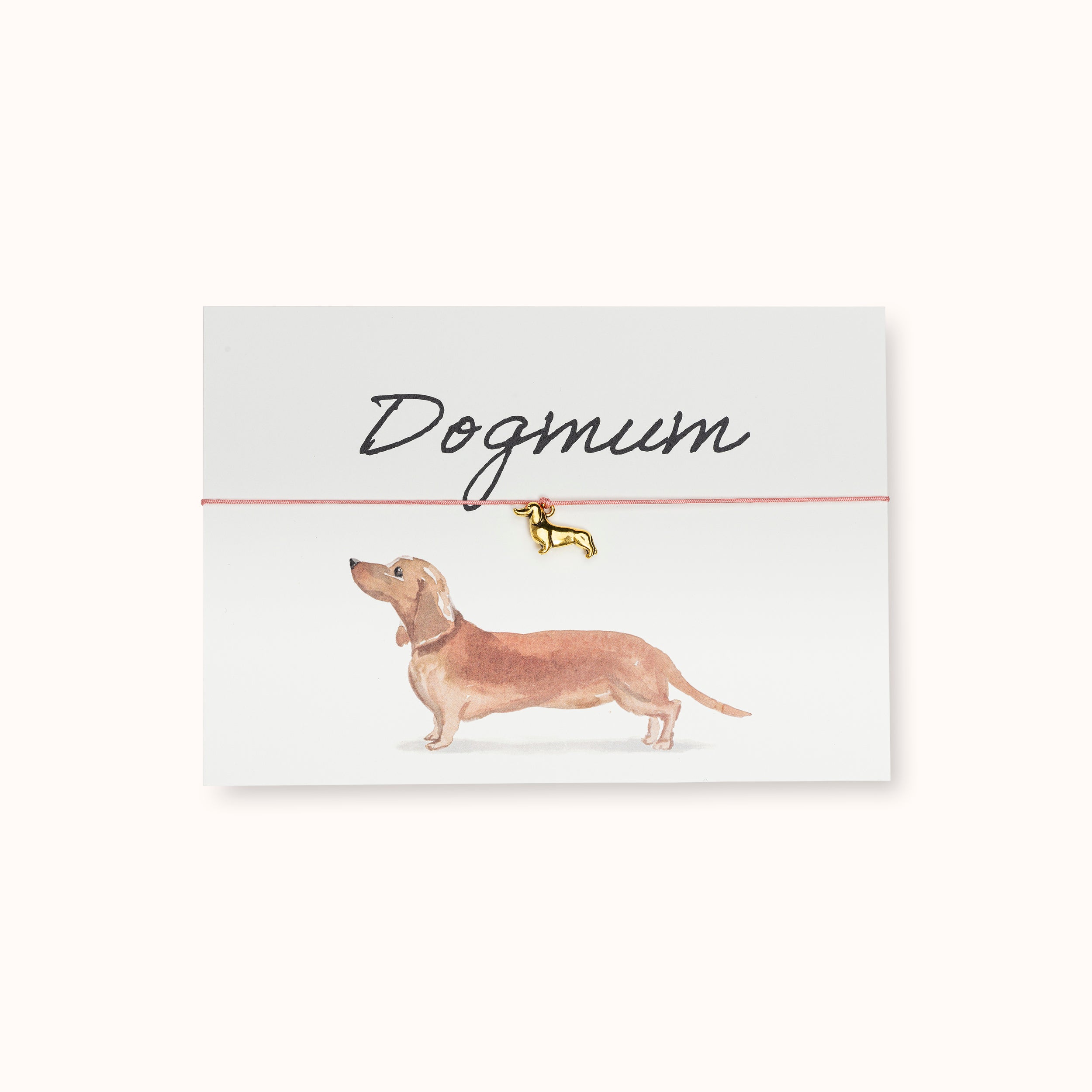 Armband-Karte: Dogmum - Dackel