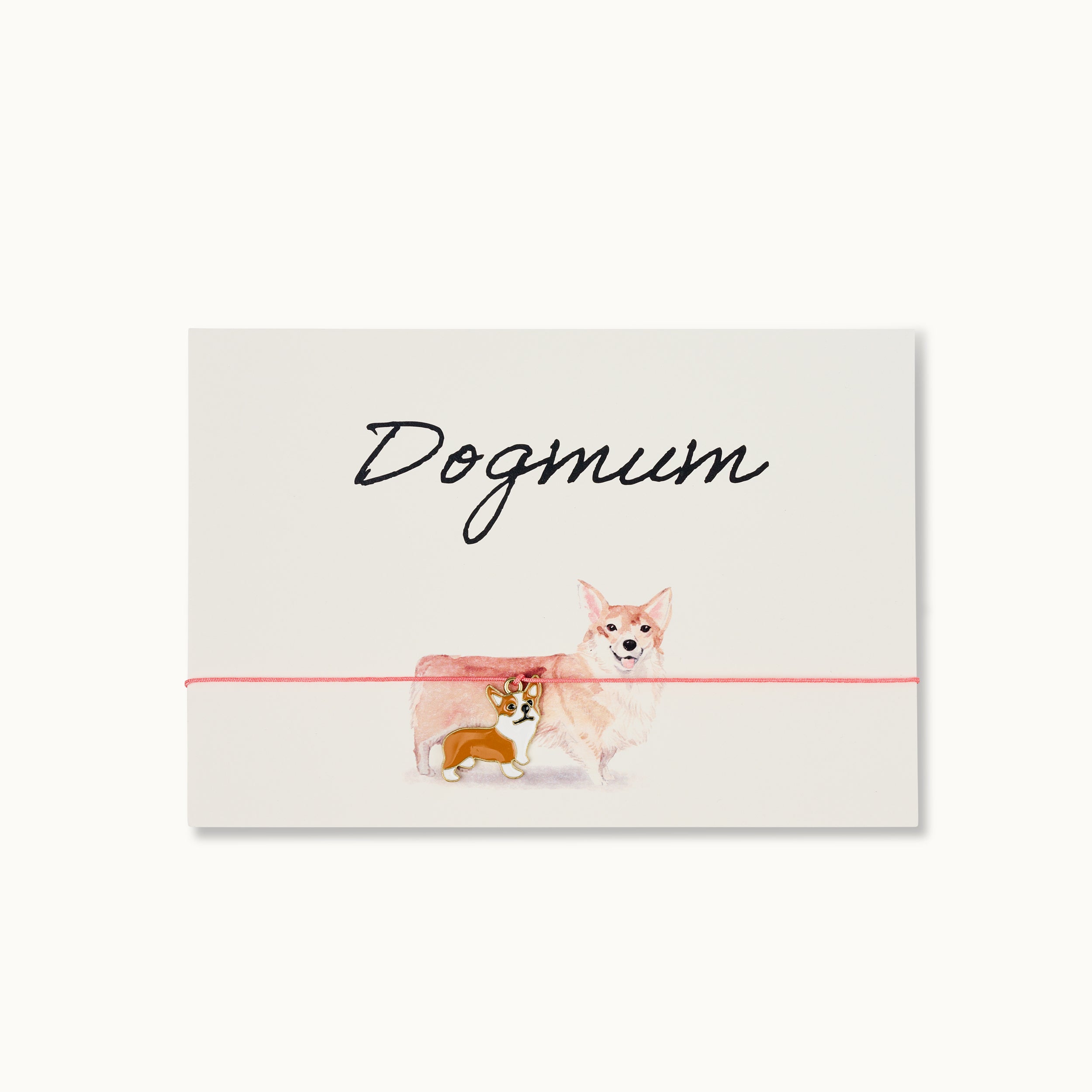 Armband-Karte: Dogmum - Corgi