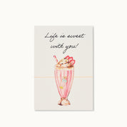 Armband-Karte: Milkshake