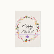Armband-Karte: Happy Easter Flowers