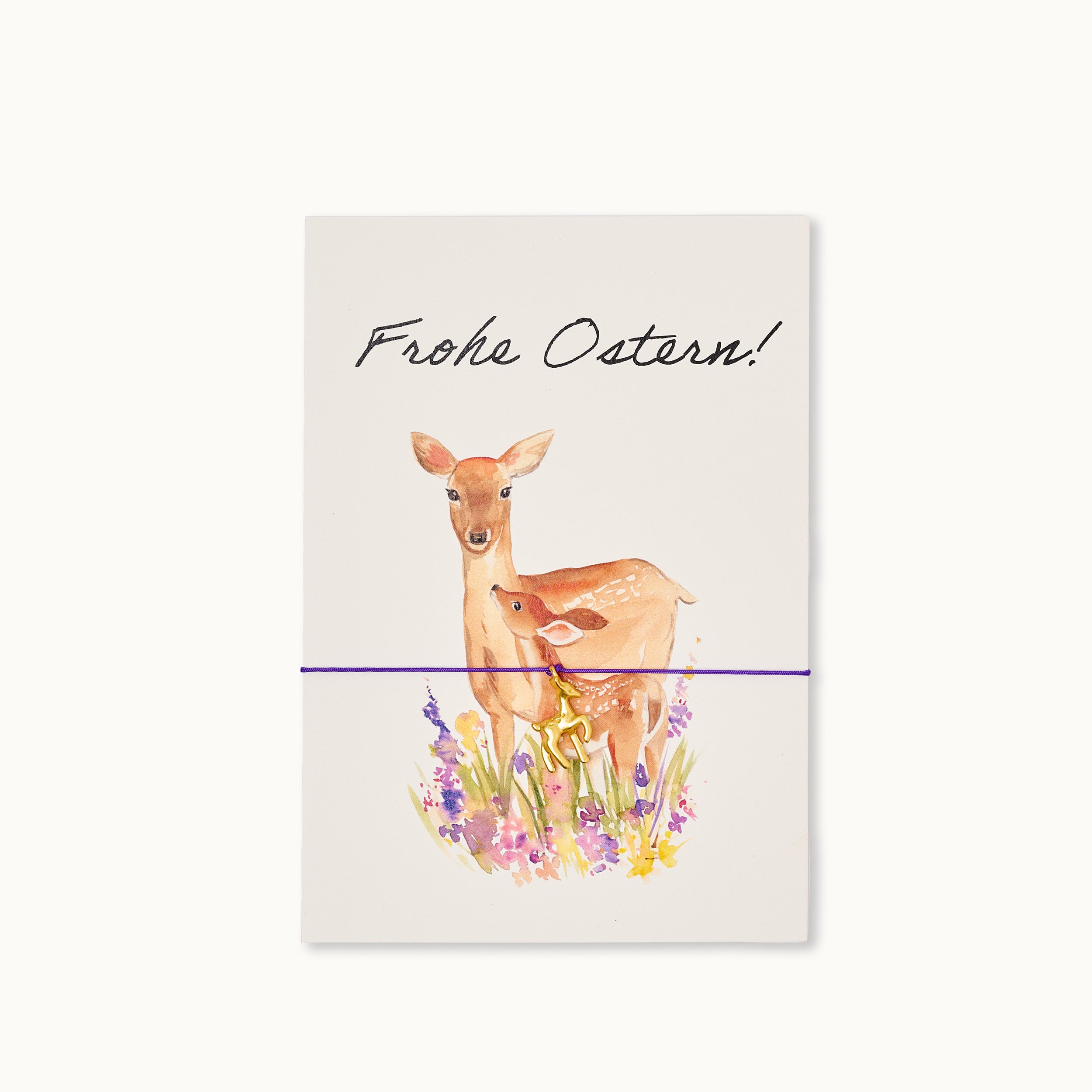 Armband-Karte: Frohe Ostern Bambi